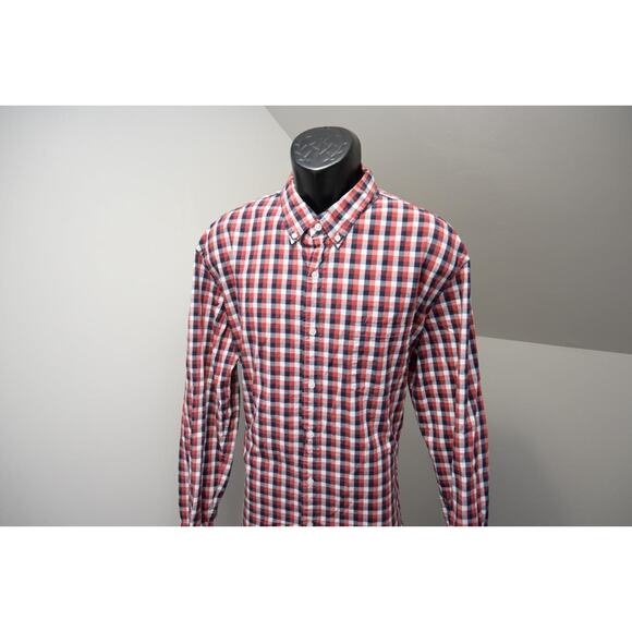 J Crew Flex Wash Dress Shirt Plaid Slim Fit Untuck Button Up Mens Sz 2XL XXL - Picture 3 of 7
